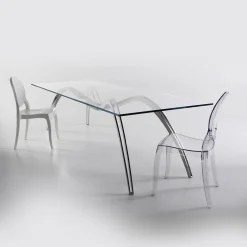 Tavolo da pranzo con scheletro di ragno