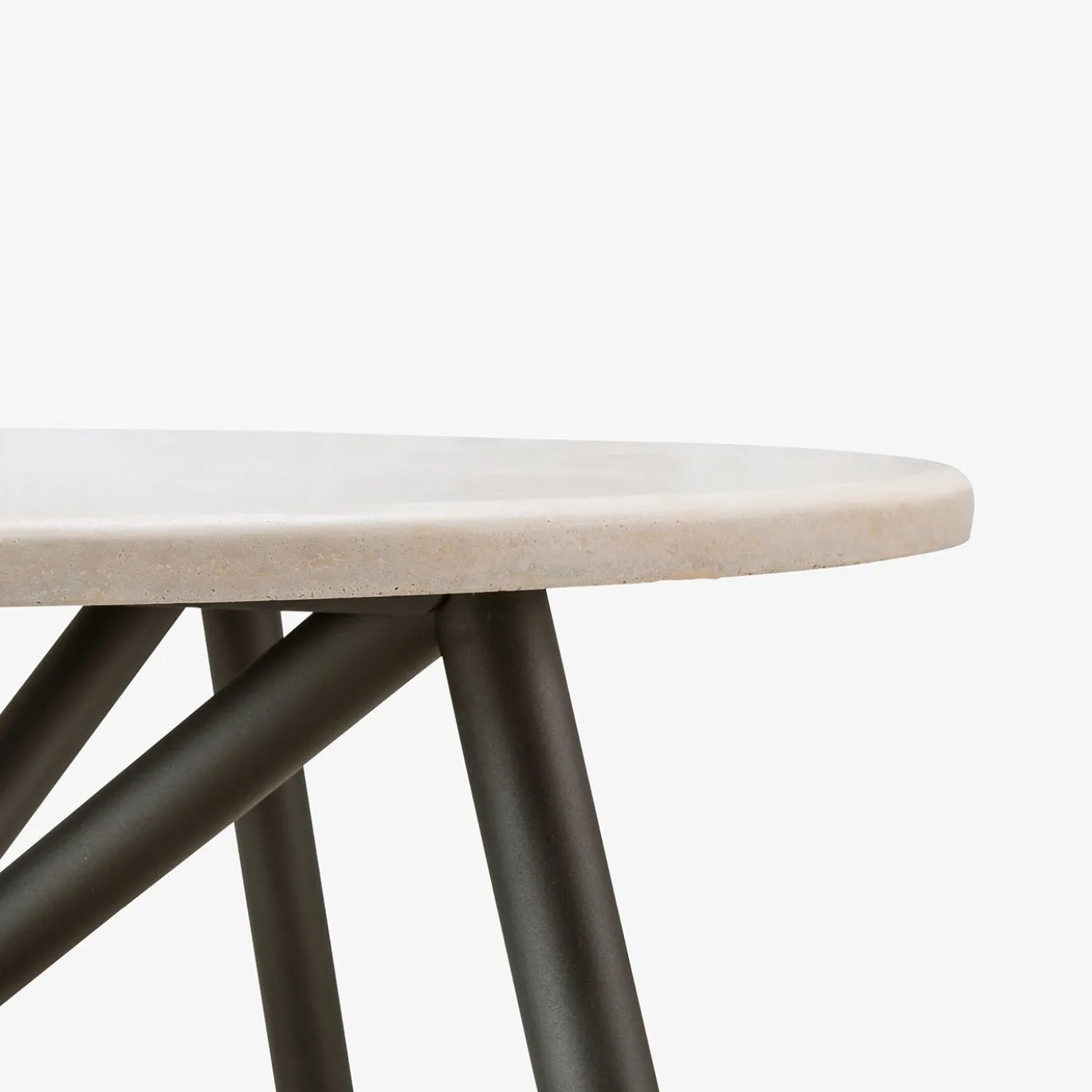 Tavolo da pranzo esterno in travertino beige Uni 150