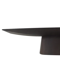 Tavolo da pranzo Evan in legno impiallacciato marrone scuro