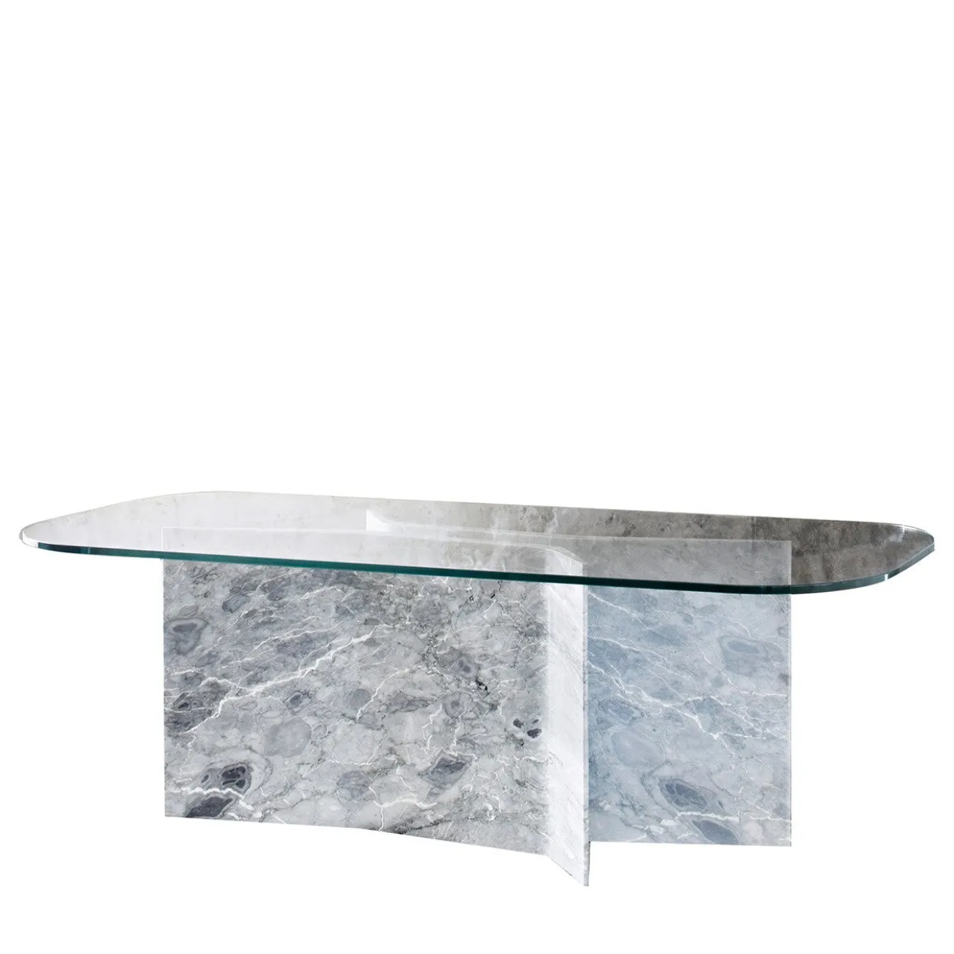 Tavolo da pranzo Filo con base in marmo Versilys
