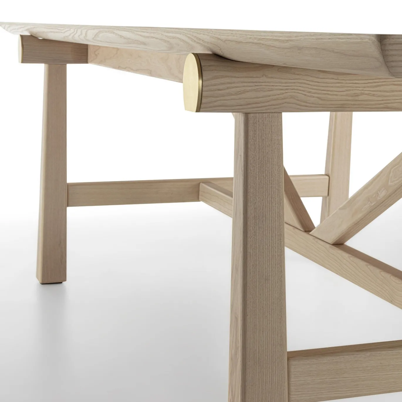 Tavolo da pranzo Hashi beige in legno