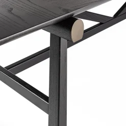 Tavolo da pranzo Hashi nero in legno