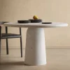 Tavolo da pranzo in marmo Gioia bianco Nissa di Ivan Colominas