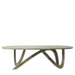 Tavolo da pranzo in marmo verde Fleur