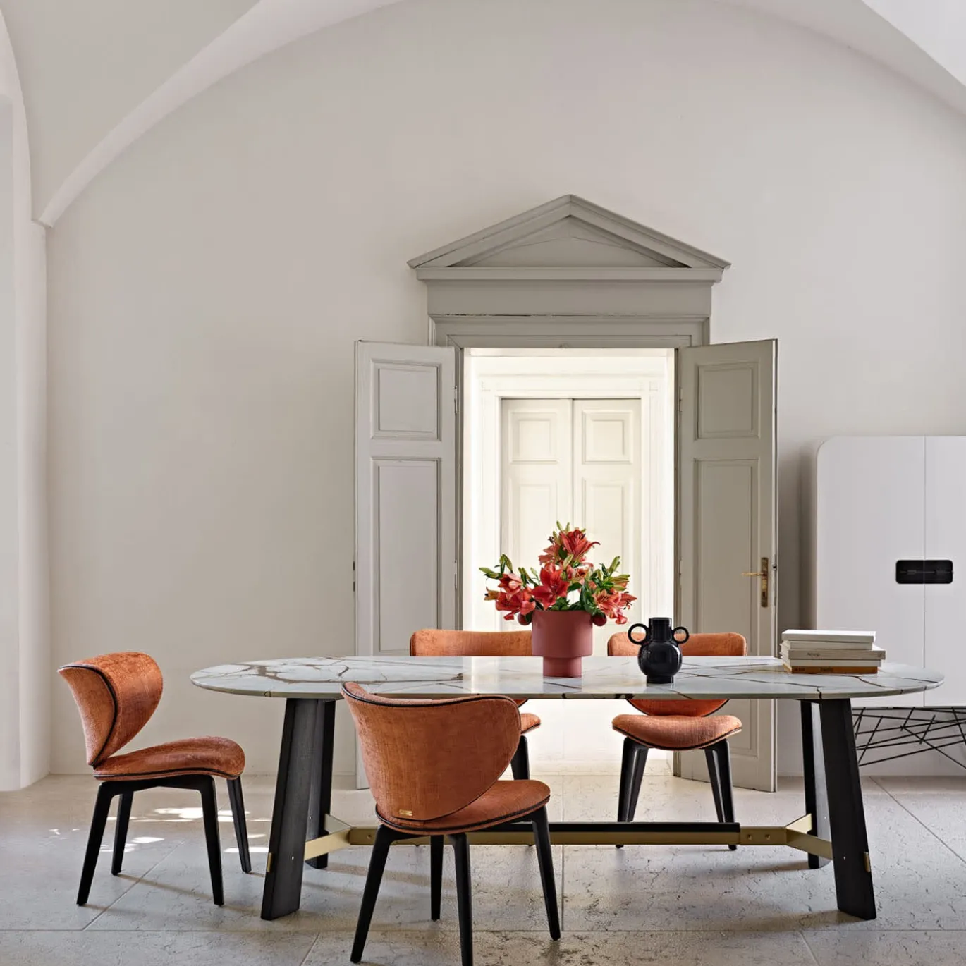 Tavolo da pranzo Medison Quarzite Blu Roma