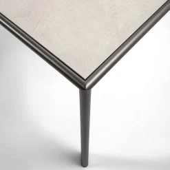 Tavolo da pranzo Milano rettangolare in gres porcellanato Industrial Ivory