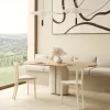 Tavolo da Pranzo Monolithus Pimar in Pietra Naturale Beige di Apospersano