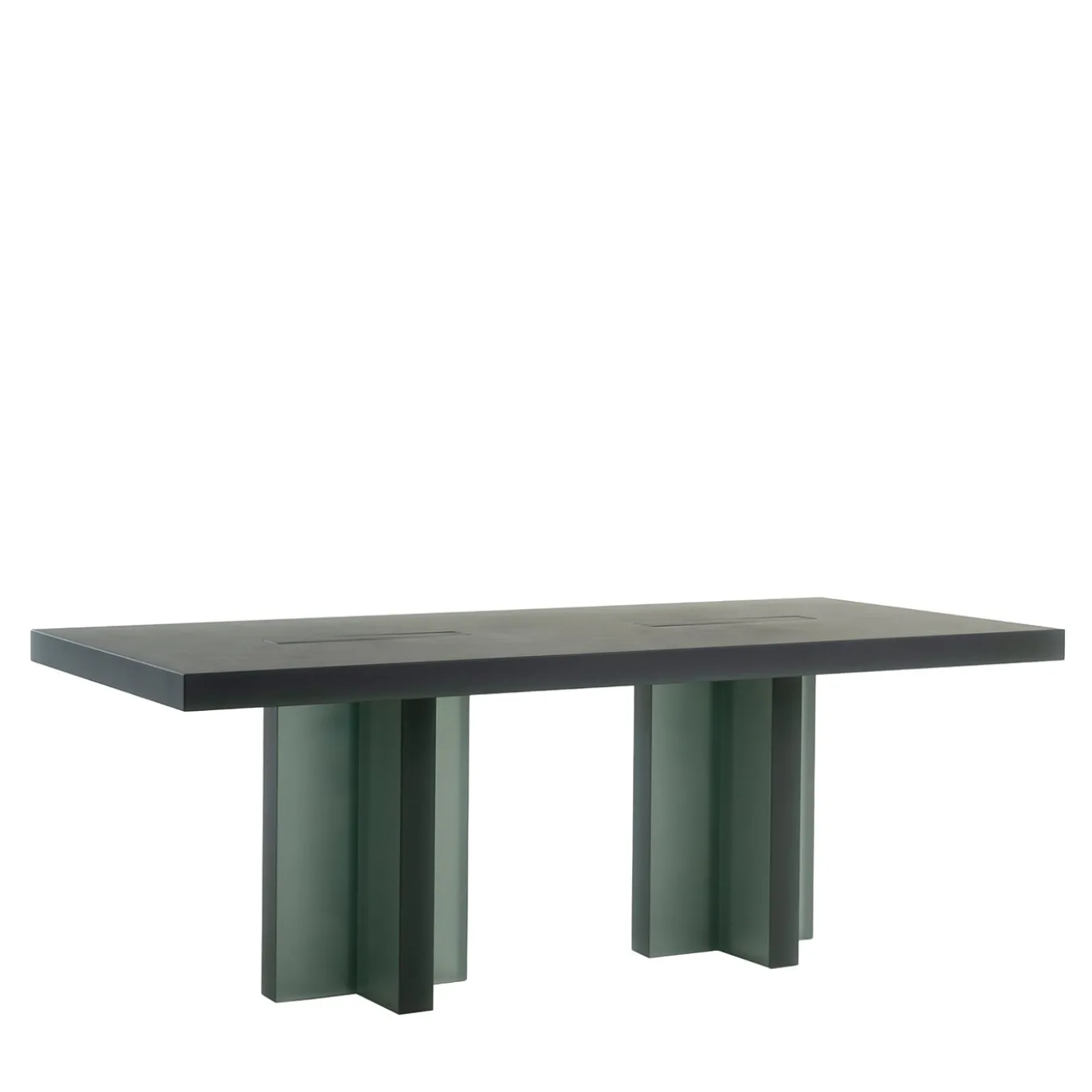 Tavolo da pranzo Plus Plus in resina verde