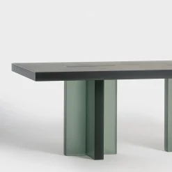 Tavolo da pranzo Plus Plus in resina verde