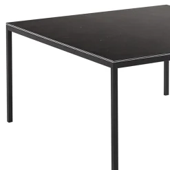 Tavolo da pranzo quadrato Fillo in marmo nero Marquina