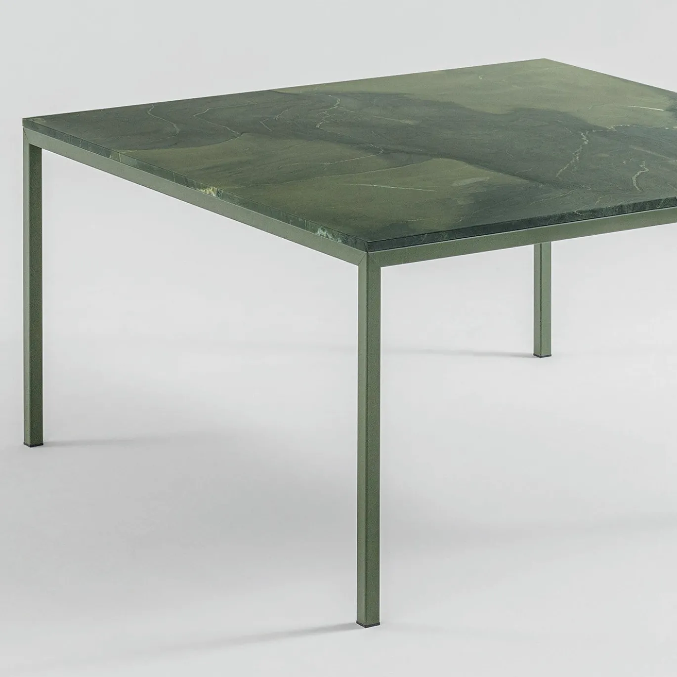 Tavolo da pranzo quadrato Origo in marmo Avocatus verde