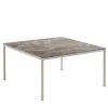 Tavolo da pranzo quadrato Origo in marmo Camouflage beige