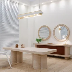 Tavolo da pranzo rettangolare Belmont in rovere della Collezione Riviera