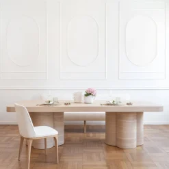 Tavolo da pranzo rettangolare Belmont in rovere della Collezione Riviera