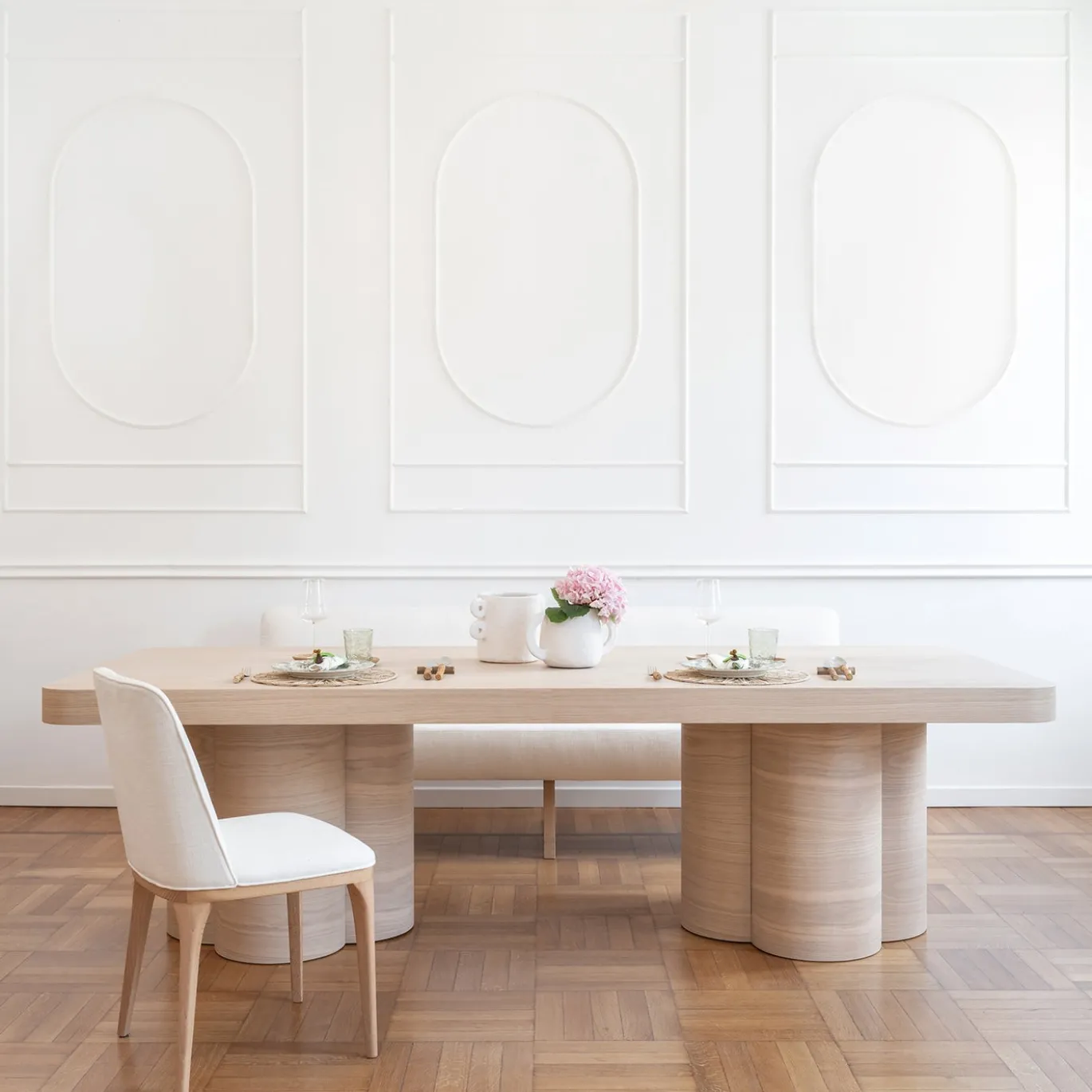 Tavolo da pranzo rettangolare Belmont in rovere della Collezione Riviera