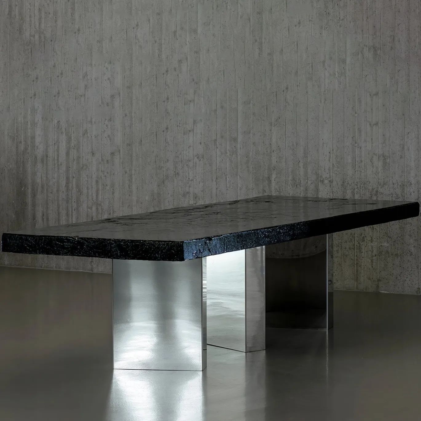 Tavolo da pranzo rettangolare in legno Black Moon