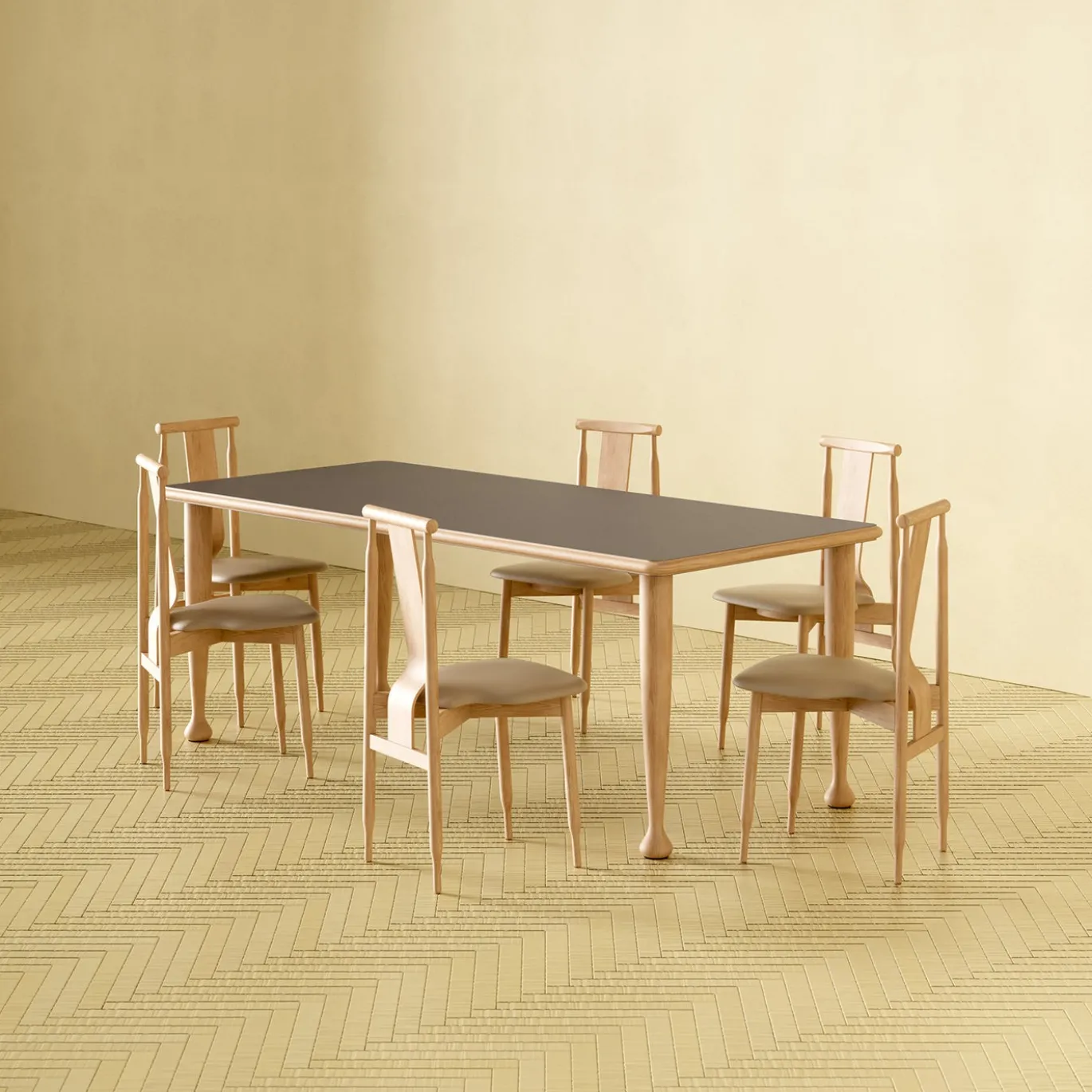 Tavolo da pranzo rettangolare Morbio di Achille Castiglioni