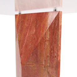 Tavolo da pranzo rettangolare PD V2 in travertino rosso