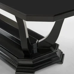 Tavolo da pranzo rettangolare Vèronne nero in legno