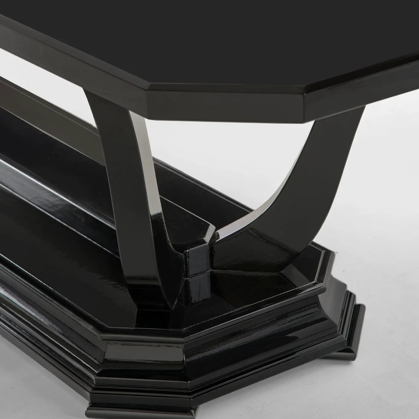 Tavolo da pranzo rettangolare Vèronne nero in legno