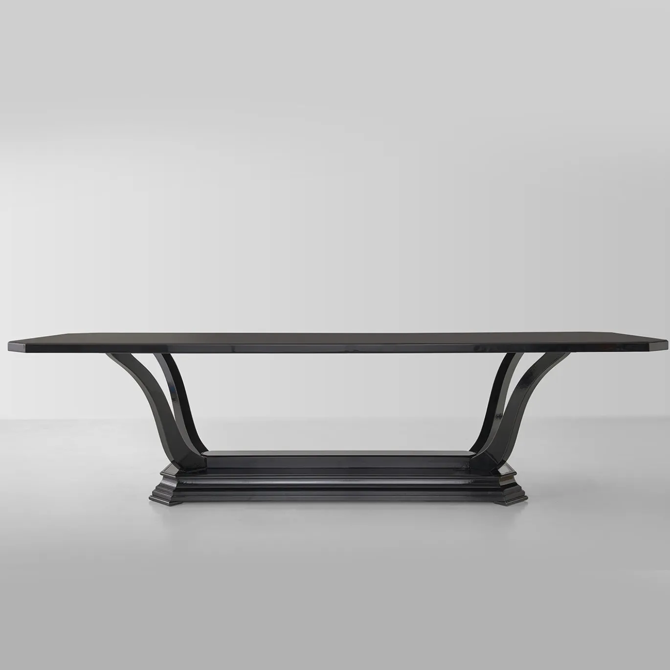 Tavolo da pranzo rettangolare Vèronne nero in legno