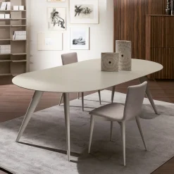 Tavolo da pranzo rotondo allungabile Elegance di Fabio Rebosio