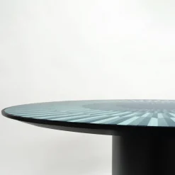 Tavolo da pranzo rotondo blu Altobasso