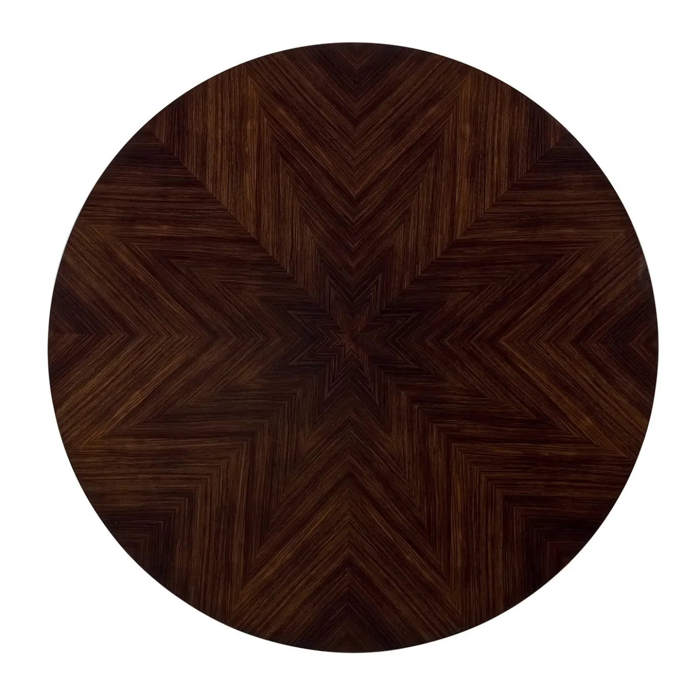 Tavolo da pranzo rotondo con lazy susan in marmo Emperador