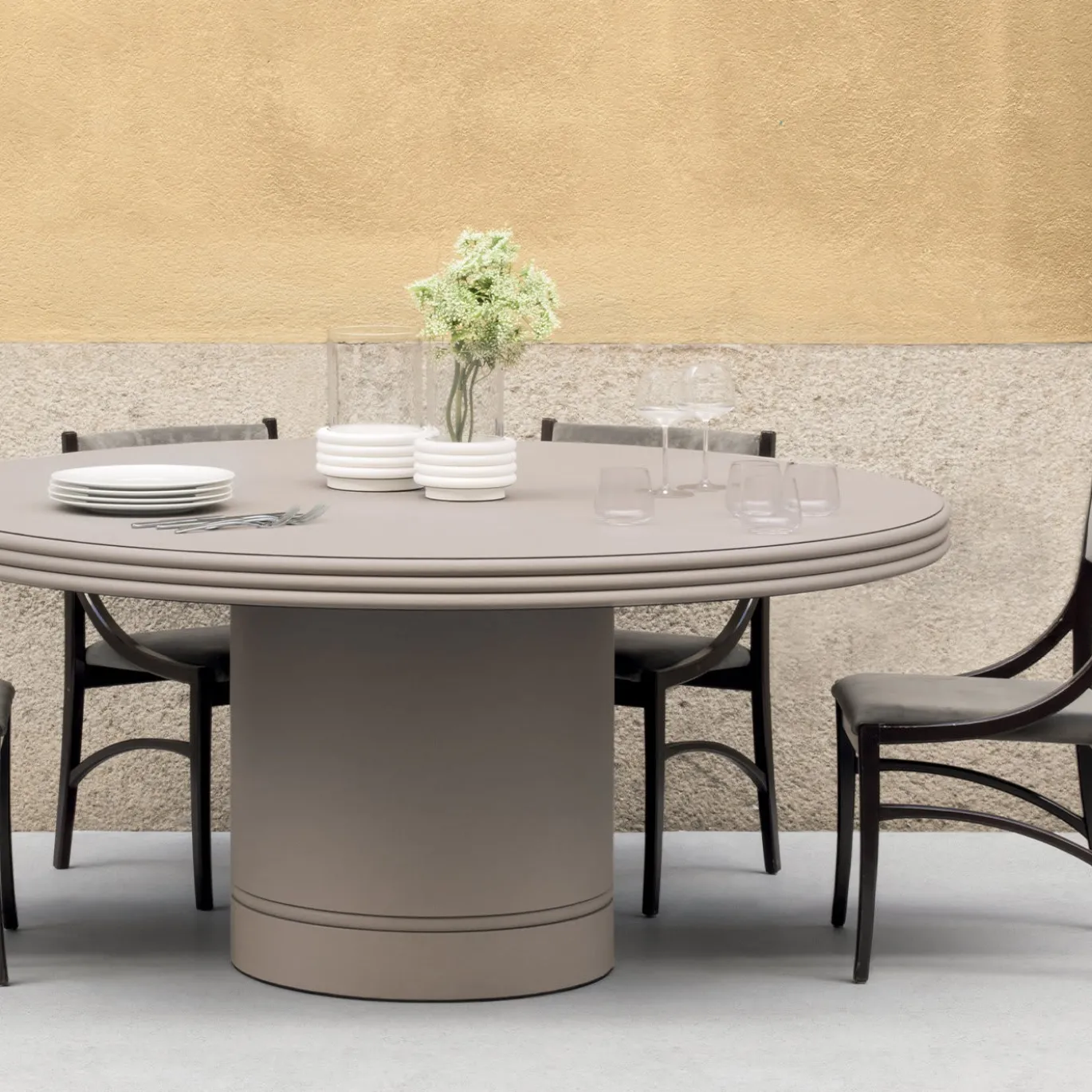 Tavolo da pranzo rotondo Scala Ivory