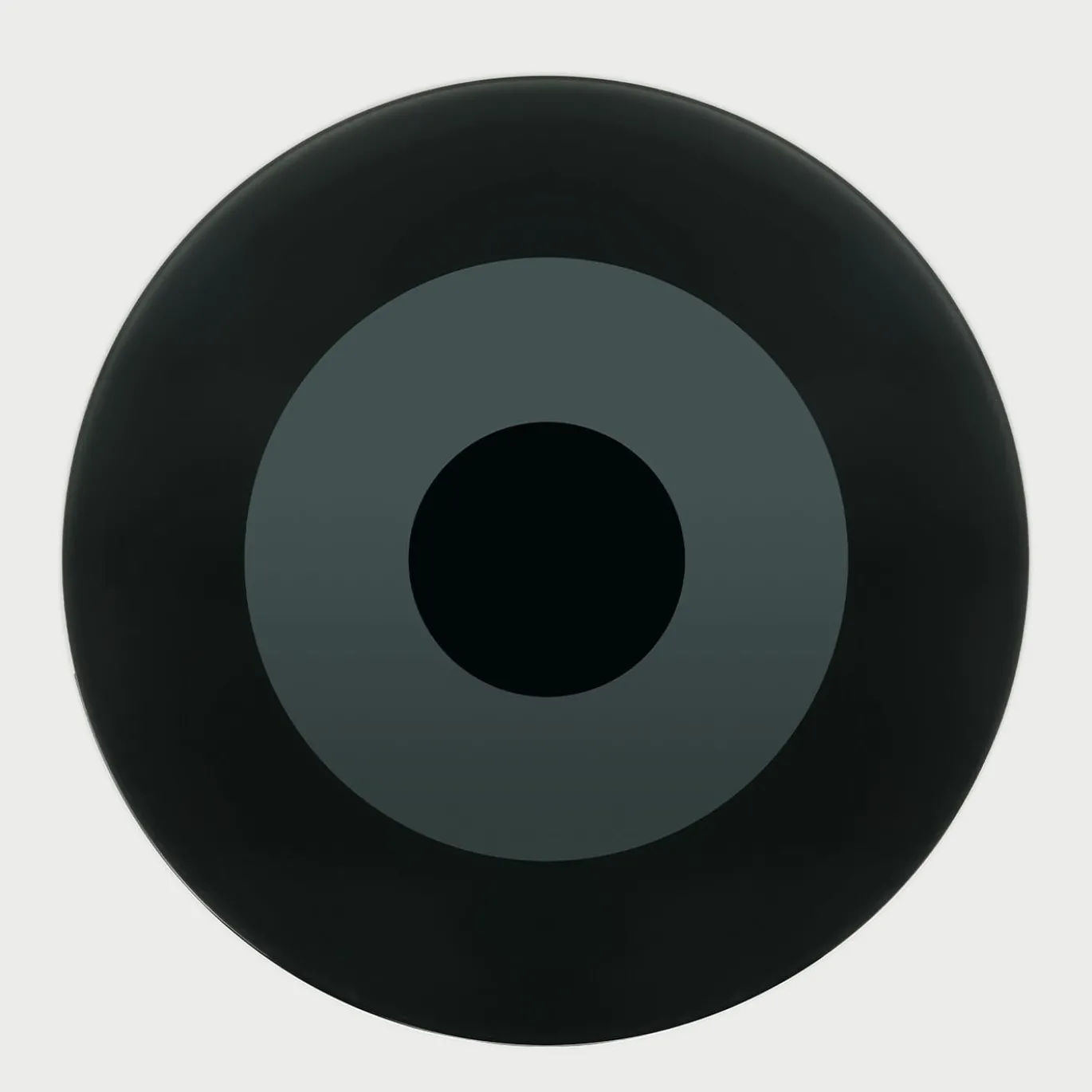 Tavolo da pranzo Roundel in cristallo nero di Claesson Koivisto Rune