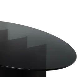 Tavolo da pranzo Roy Oval Black di Filippo Montaina