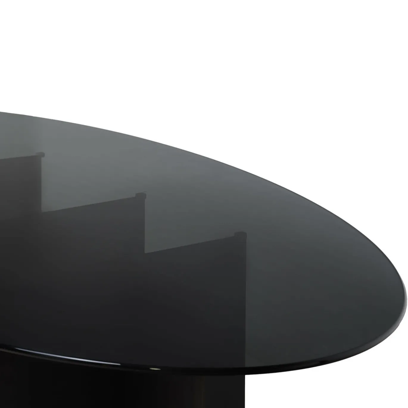 Tavolo da pranzo Roy Oval Black di Filippo Montaina