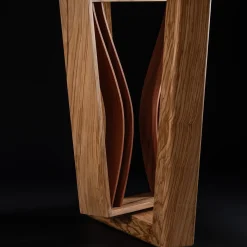 Tavolo da pranzo Solivante in legno di sequoia