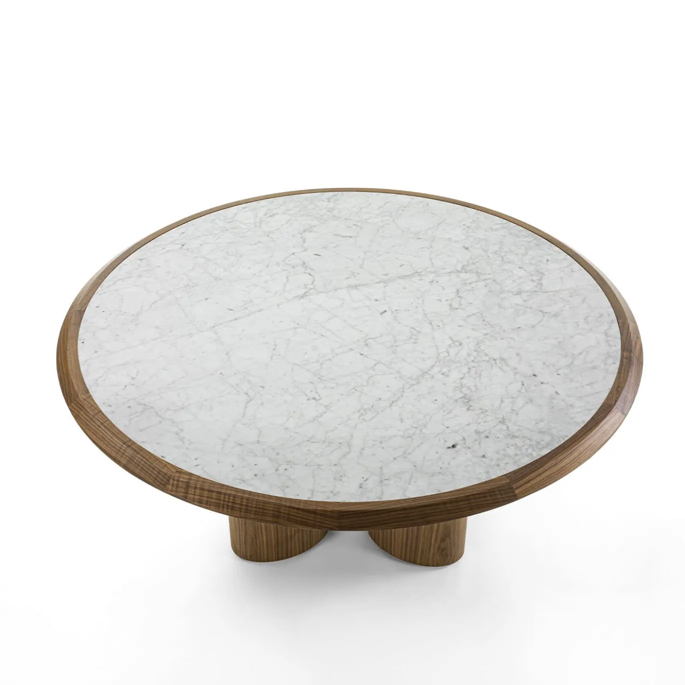 Tavolo Diamante con piano in marmo di Carrara