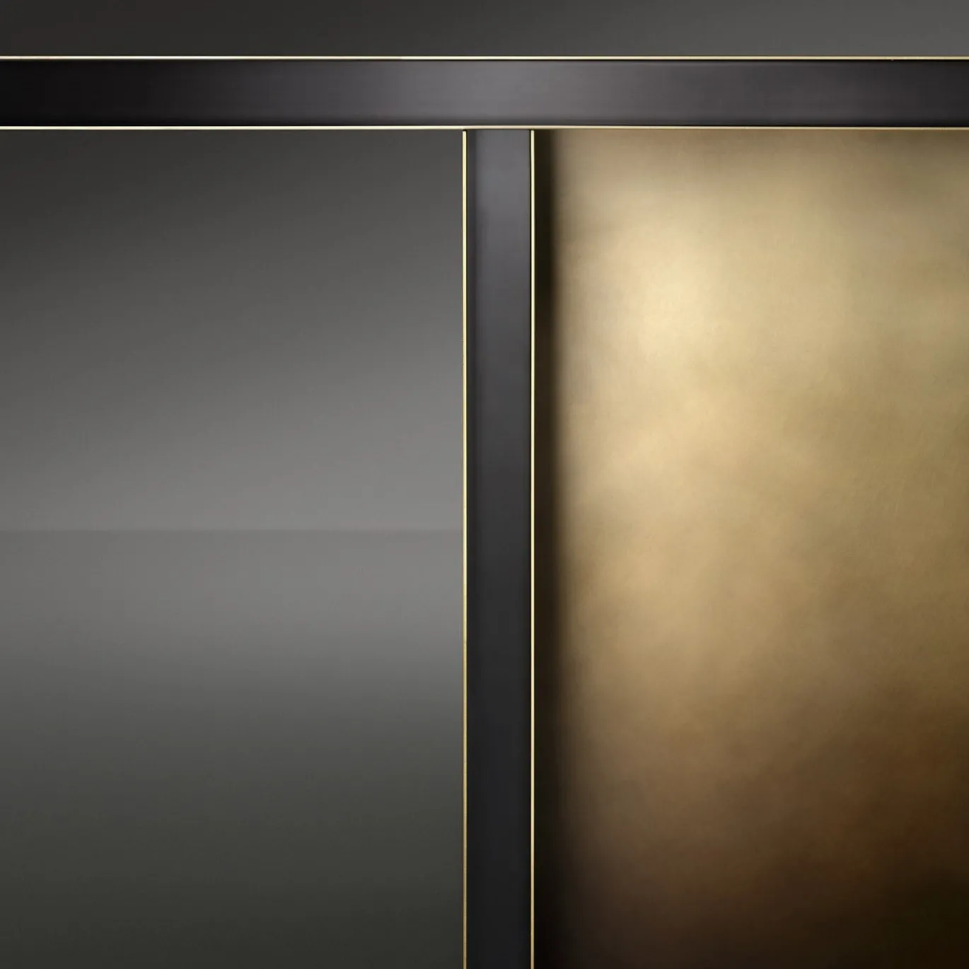 Tavolo Folio Brushed Brass Dining by DRAW Studio