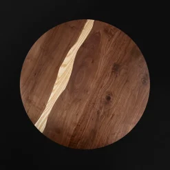 Tavolo Il Pezzo 6 Tondo Oro-Ash
