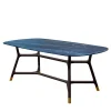Tavolo Joyce con piano rettangolare in ceramica