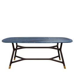 Tavolo Joyce con piano rettangolare in ceramica