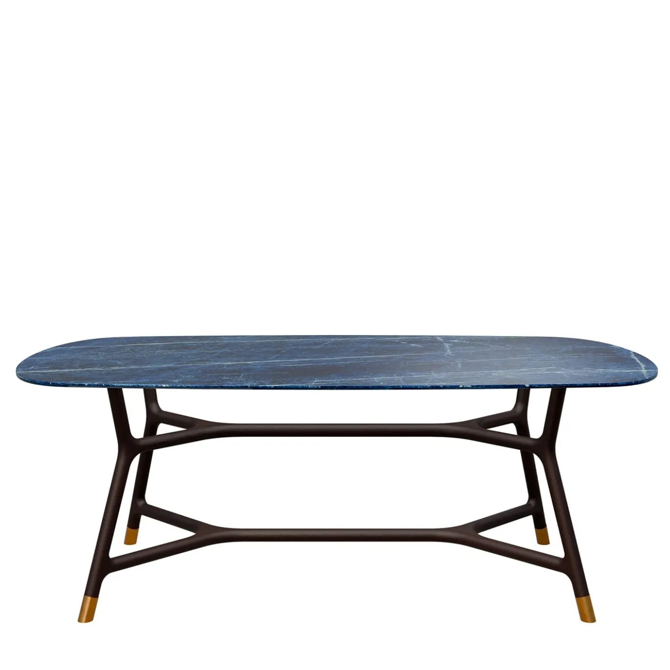 Tavolo Joyce con piano rettangolare in ceramica