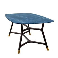 Tavolo Joyce con piano rettangolare in ceramica