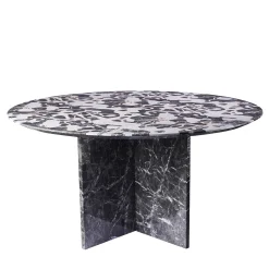 Tavolo nero marmorizzato