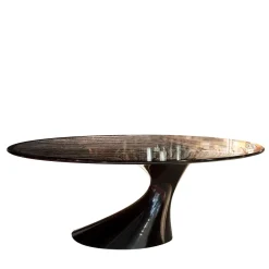 Tavolo nero Ovale Bend