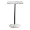 Tavolo quadrato alto Arnold in marmo bianco