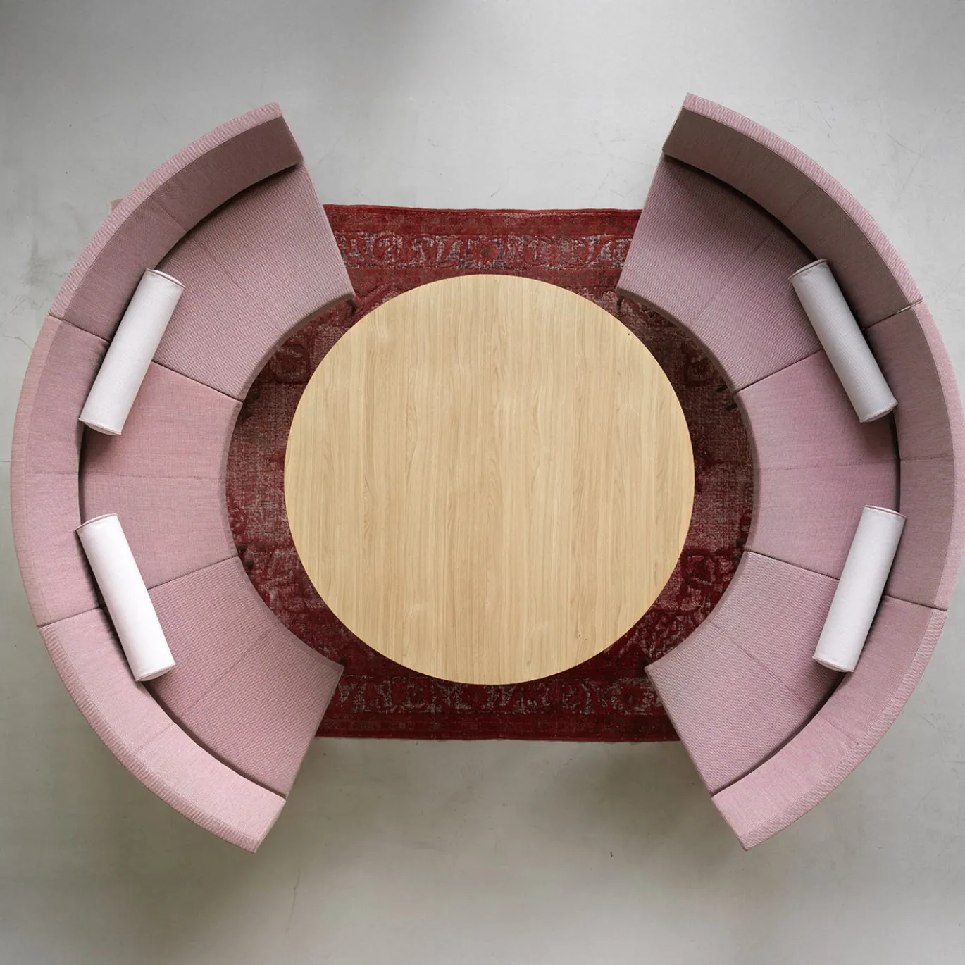 Tavolo rotondo Itavolo con piano in legno