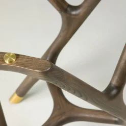 Tavolo rotondo Joyce in legno e vetro