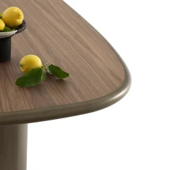 Tavolo Sequoia in Bronzo Ossidato e Noce Canaletto