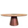 Tavolo Spica in acciaio corten