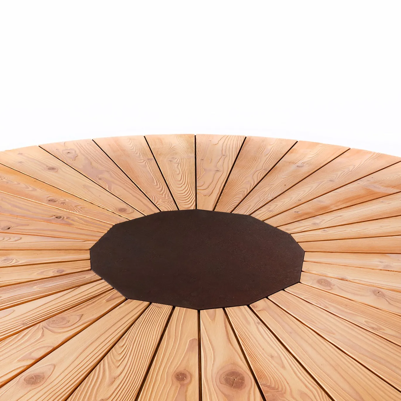 Tavolo Spica in acciaio corten