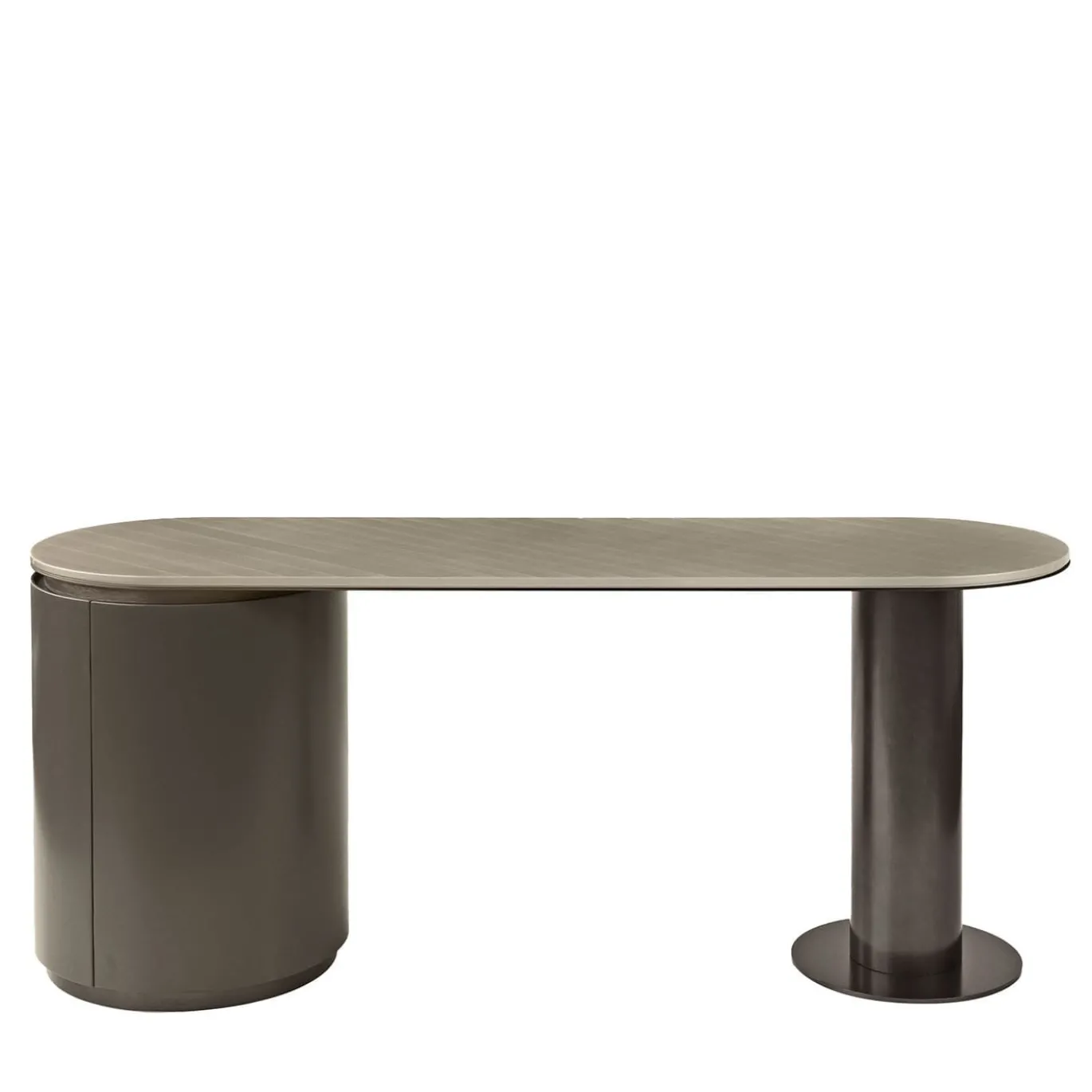 Tavolo Vanity Loop con top in legno