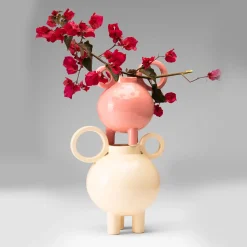 Tesi Navona Anfora piccola in ceramica bianca